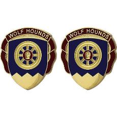 246th Transportation Battalion Unit Crest (Wolf Hounds)